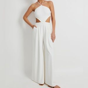 Wide-leg jumpsuit, like new.